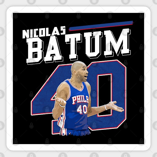 Nicolas Batum Magnet by WYATB Art